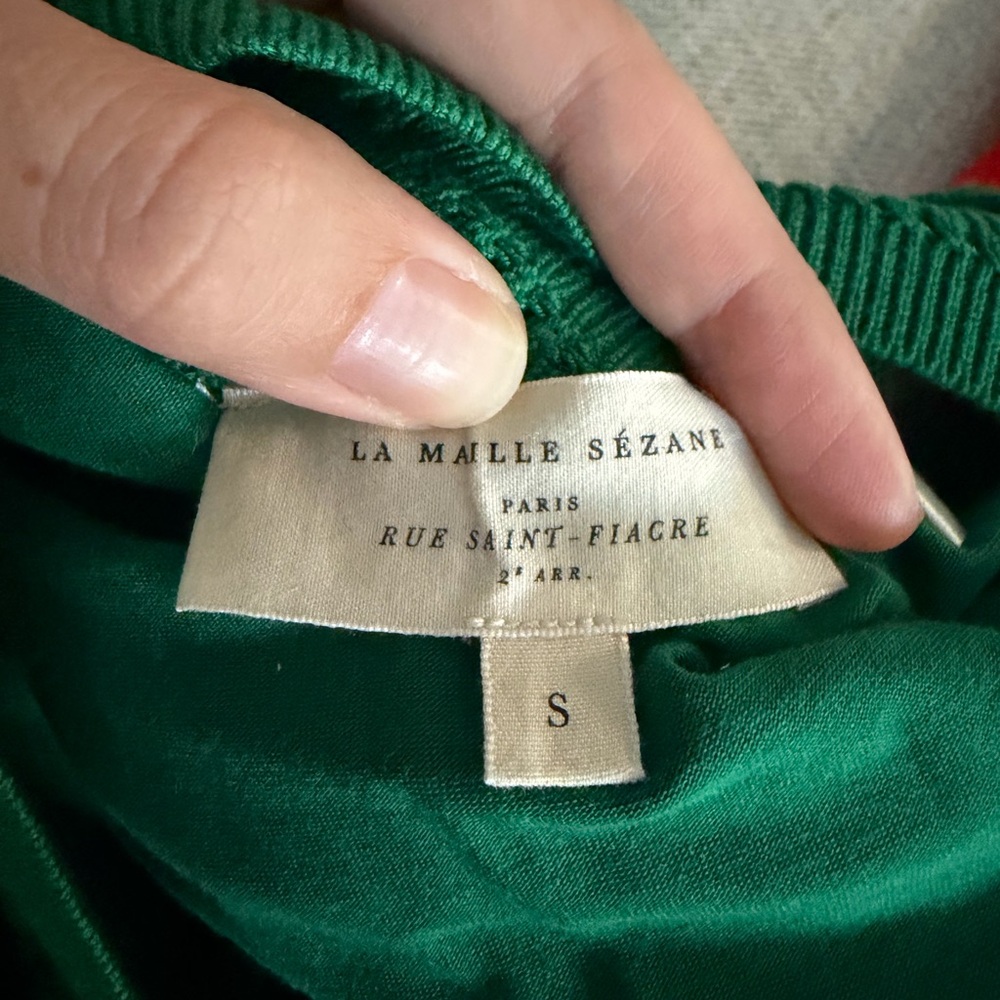 Sézane Green knitted dress - Picture 5 of 6